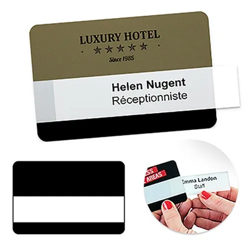 Badges réutilisables Selfit Grande, 95 X 62 mm