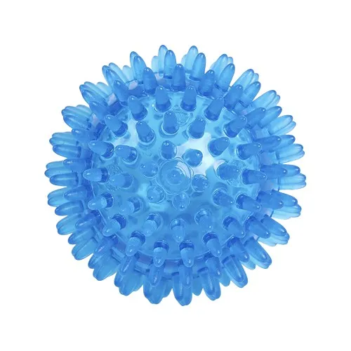 Balle de massage hérisson 80 mm/bleu transparent (neutre)