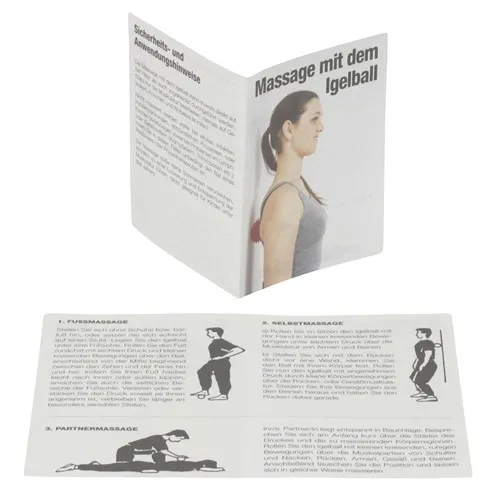 Balle de massage hérisson 90 mm/rouge (neutre)