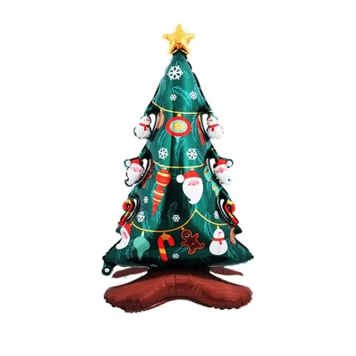 Ballon foil SAPIN NOËL sur pieds 120 X 58 cm