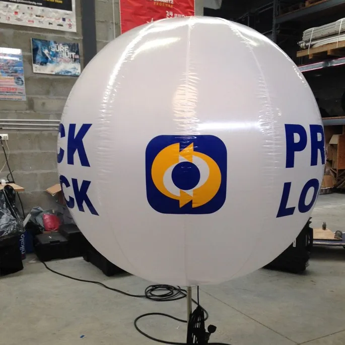 Ballon publicitaire lumineux sur trépied personnalisable