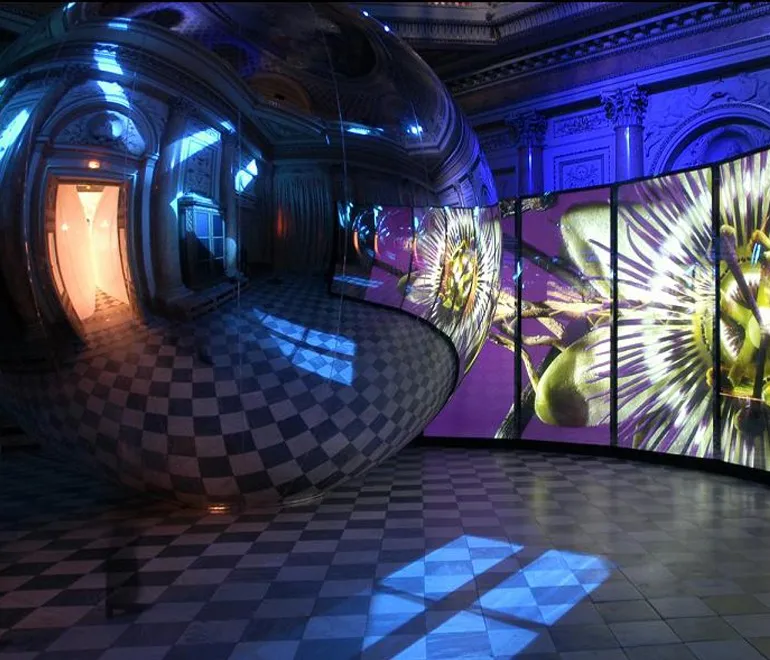 Ballon géant métallisé à effet réfléchissant