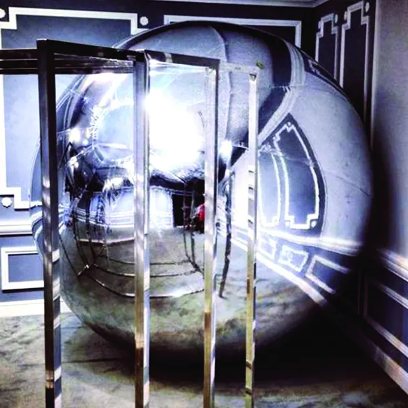 Ballon géant métallisé à effet réfléchissant