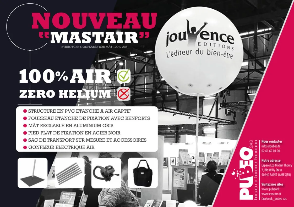 Ballon Gonflable Géant sur Mât - Alternative Hélium