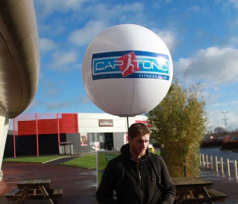 Ballon géant portable avec harnais pour street marketing