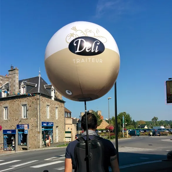 Ballon géant portable avec harnais pour street marketing