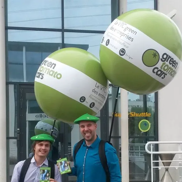 Ballon géant portable avec harnais pour street marketing