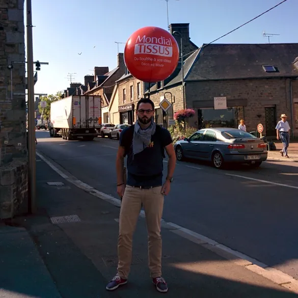 Ballon géant portable avec harnais pour street marketing