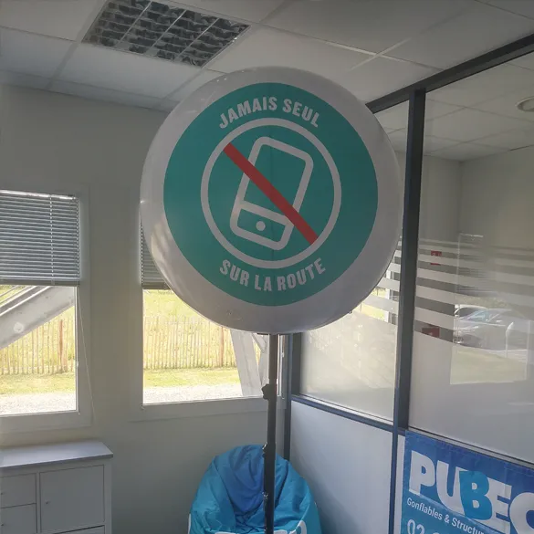 Ballon publicitaire géant sur trépied personnalisable