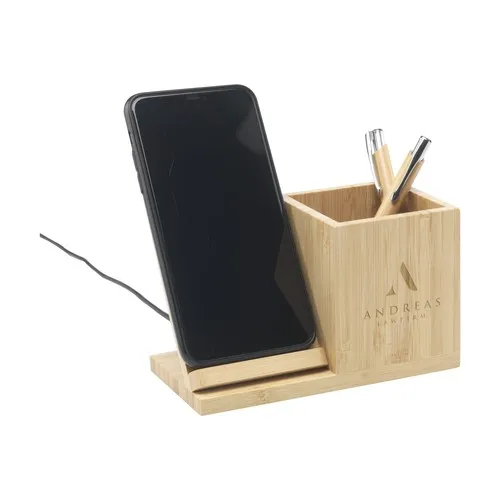 Bamboo Boss 15W support de charge/porte-stylo