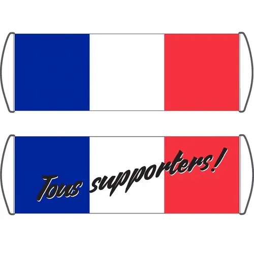 Banniere Roll Up supporter FRANCE  24 x 70 cm recto verso