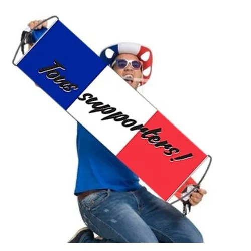 Banniere Roll Up supporter FRANCE  24 x 70 cm recto verso