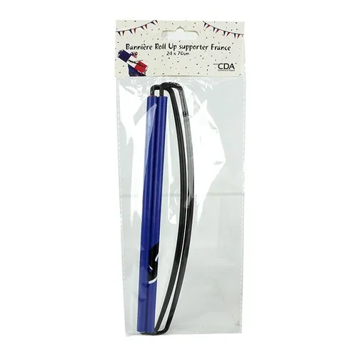 Banniere Roll Up supporter FRANCE  24 x 70 cm recto verso