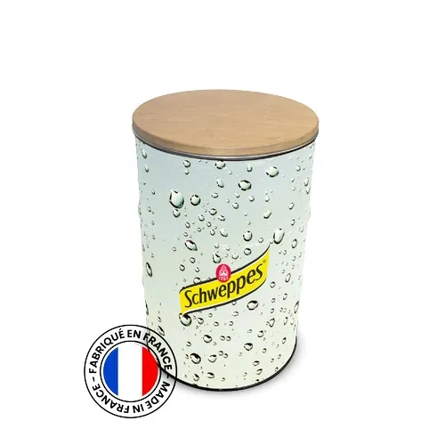 Baril Impression 200L Table Plateau Encastrable Bois