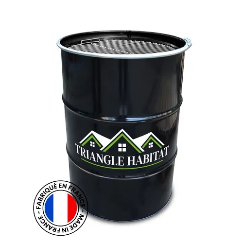 Baril Noir 200L Sticker BBQ