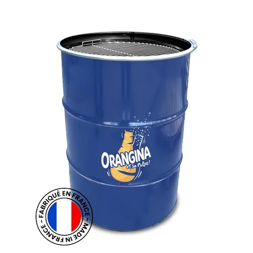 Baril RAL 200L Sticker BBQ