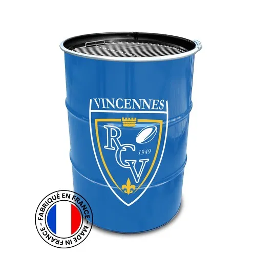 Baril RAL 200L Sticker BBQ