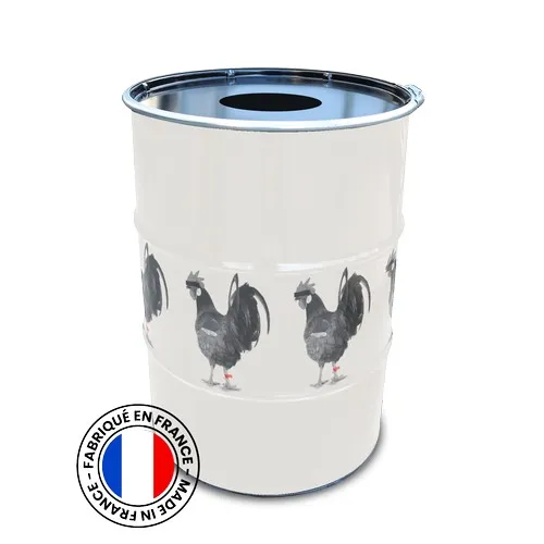 Baril RAL 200L Sticker Cendrier