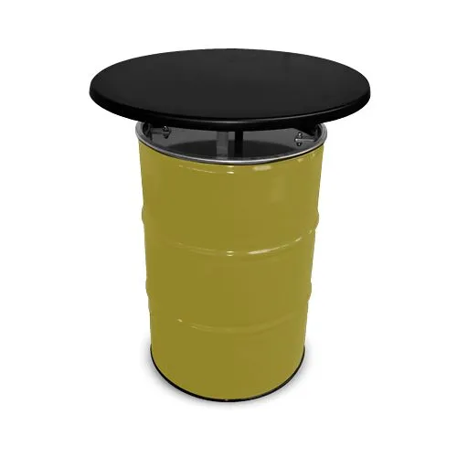 Baril RAL 200L Table Plateau Statifié Moulé