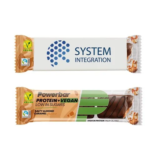 Barre énergétique avec emballage imprimé - Protéines + Végétalien