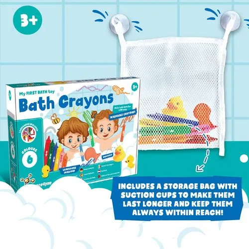 BATH CRAYONS. Jouets éducatifs pour enfants
