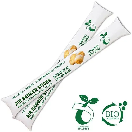 Bâtons d'applaudissement gonfables compostable écologique à 100%