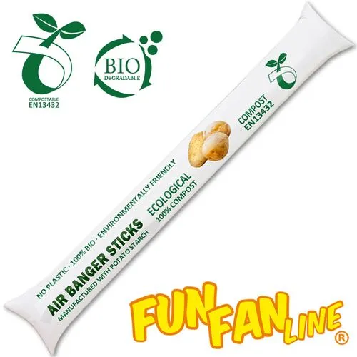 Bâtons d'applaudissement gonfables compostable écologique à 100%