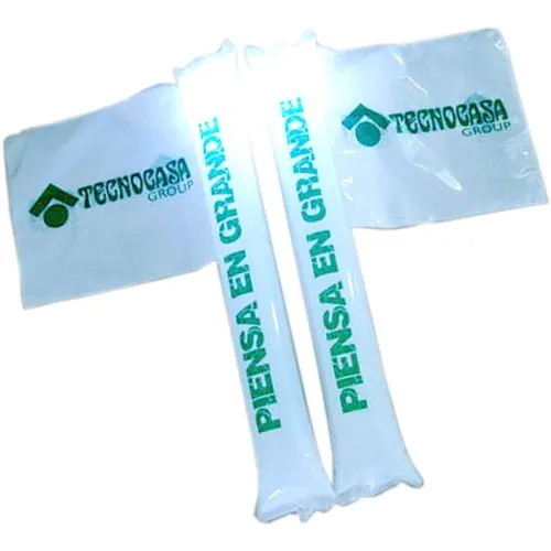 Bâtons gonflable drapeau avec lumière LED et personalisé