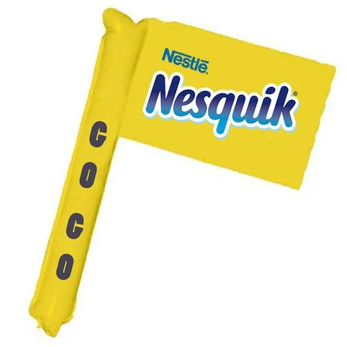 Bâtons gonflable drapeau rectangulaire personalisé