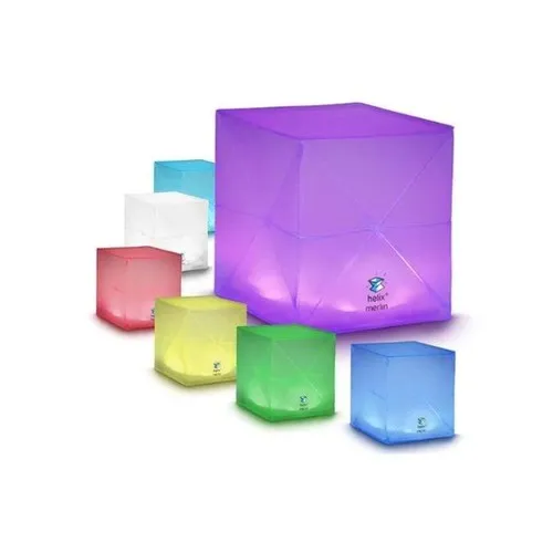 Lampe Solaire Pliable Multicolore - Cube Lumineux Personnalisable