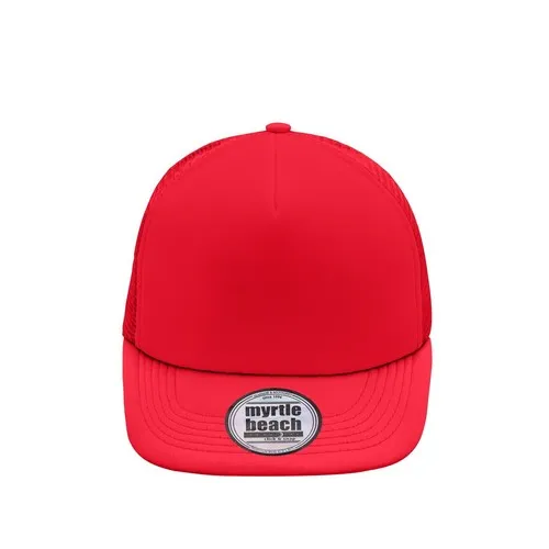 Casquette filet visière plate 5 panneaux