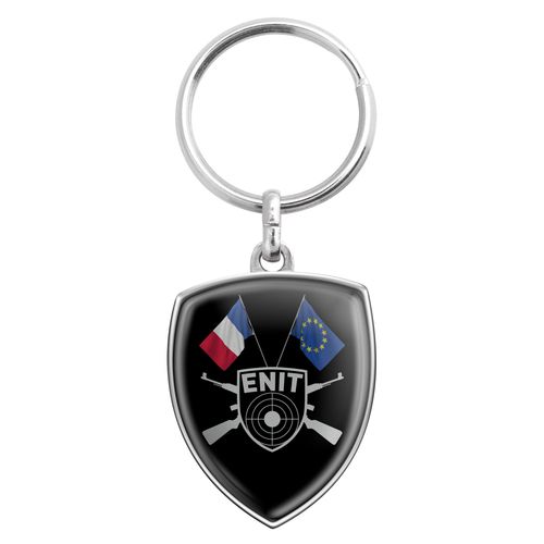 Porte-Clés Blason en Zamac Personnalisable - Finition Premium