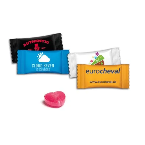 BONBON FORME COEUR en mini sachet 3 g