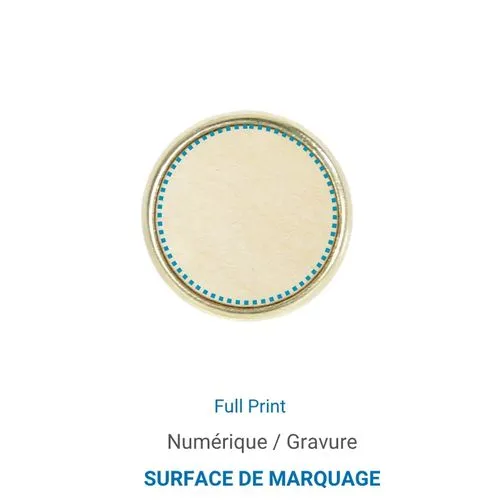 Pin's ROND Bois - France - Gris Argent