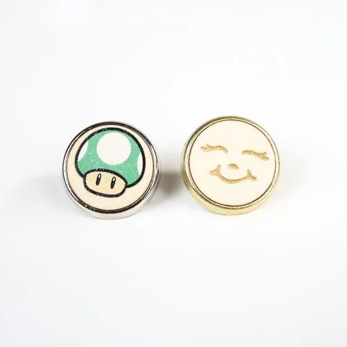 Pin's ROND Bois - France - Gris Argent