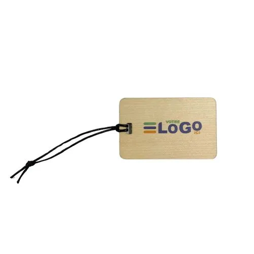 Etiquette Bagage plaqué bois Plaqué bois