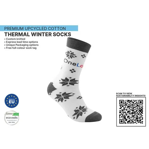 Chaussettes de Sport Premium Jacquard Personnalisées Bio