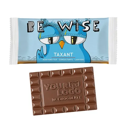 Tablette Chocolat Personnalisé 40g - Flowpack Papier Écologique