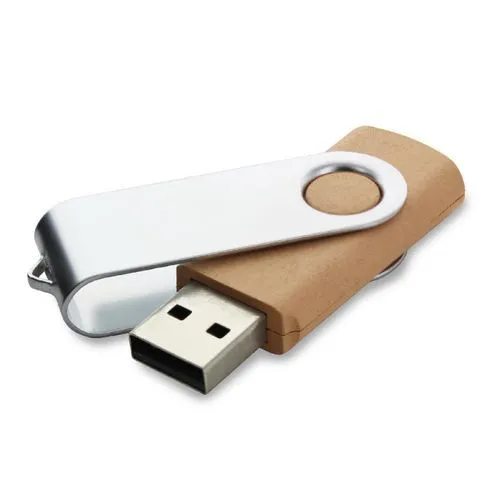 Clé USB Twister Éco-responsable en Paille de Blé Personnalisable