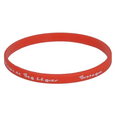 BRACELET SILICONE PLAQUE ALU