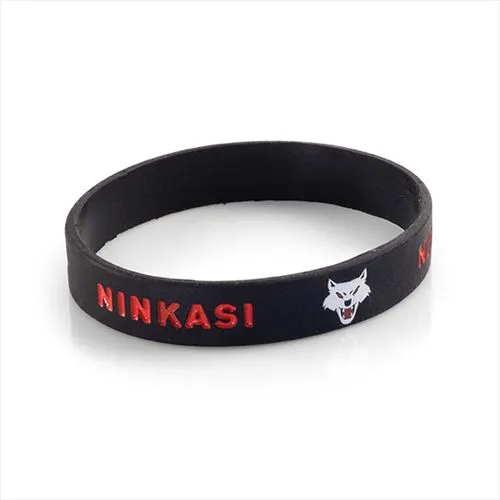 BRACELET SILICONE PLAQUE ALU