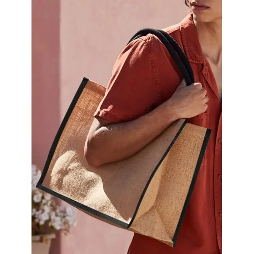 Natural Starched Jute Classic Shopper