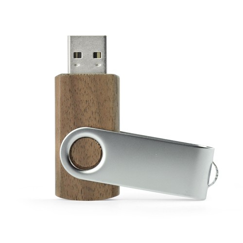 Clé USB 8 GB Twister Bois et Métal - Personnalisable par Gravure