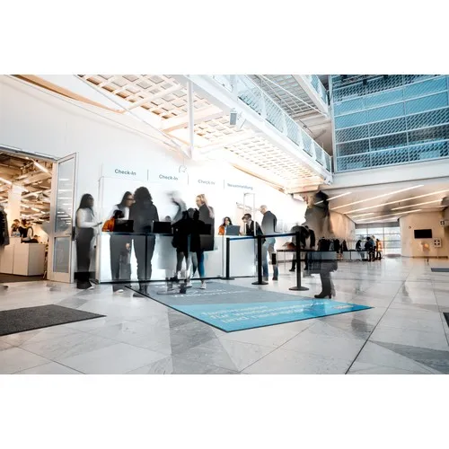 Tapis de sol personnalisé pour salons professionnels et showrooms