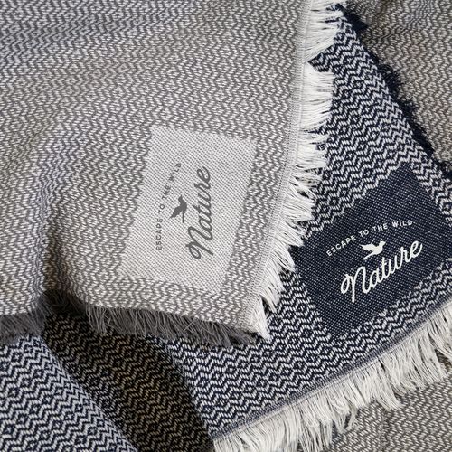 Plaid Personnalisable Éco-Responsable 150x200 cm - Tissage Jacquard