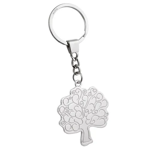 Porte-clés Arbre de Vie en Métal Chromé Personnalisable