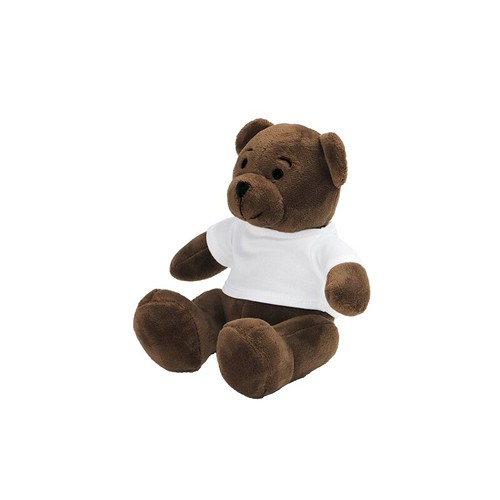 Ours en peluche personnalisable avec T-shirt à imprimer - 14 cm
