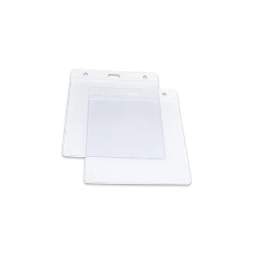 Porte-badge PVC personnalisable avec œillets - Format carte bancaire