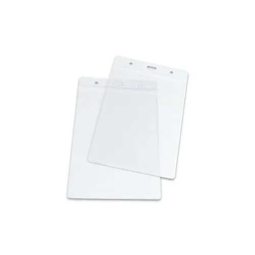 Porte-badge PVC personnalisable avec œillets - Format carte bancaire