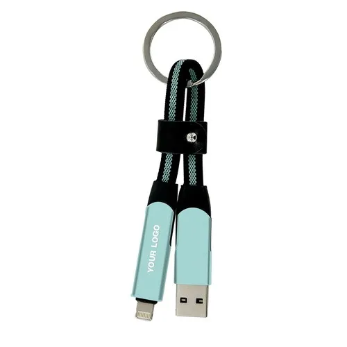Porte clef cable de charge 5 en 1 en aluminium et Nylon